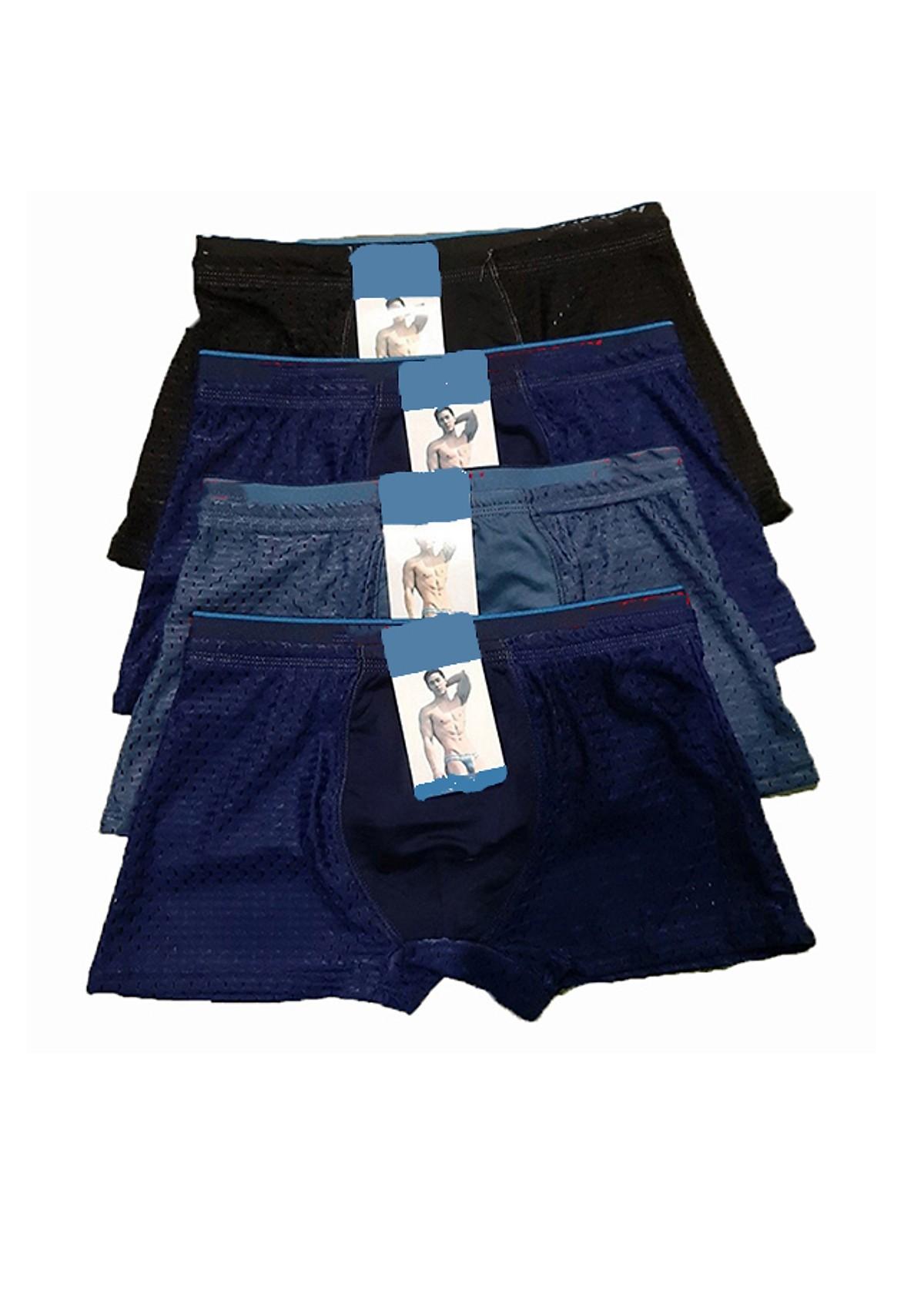 Bộ 5 quần sịp đùi lưới 100%cotton chất rất mềm mát, quần lót, quần đùi, quần sịp chéo