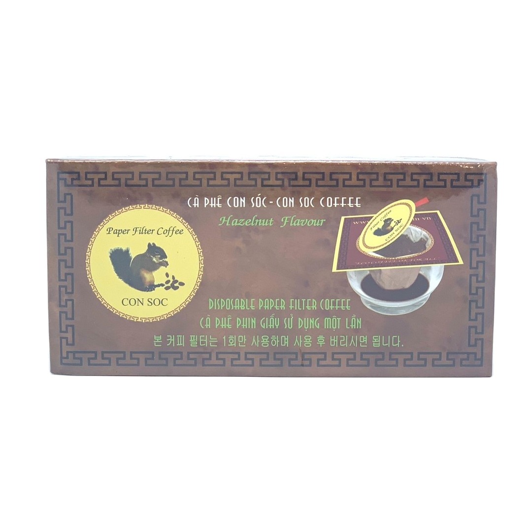 Cà phê con sóc đơn nâu Hộp 10 gói - Cà phê phin lọc giấy