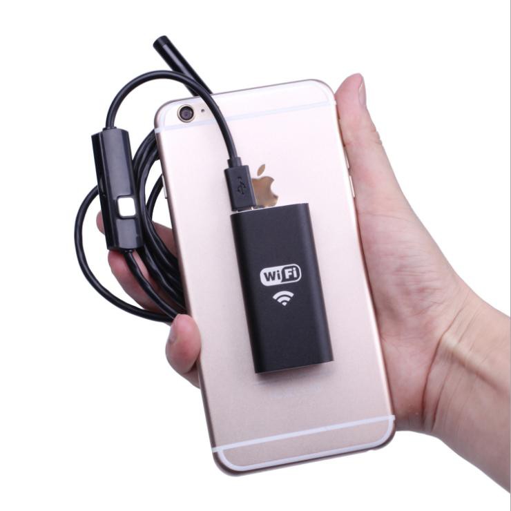 Camera nội soi wifi 8mm camera điện thoại di động IOS,Anroid LED 720p HD