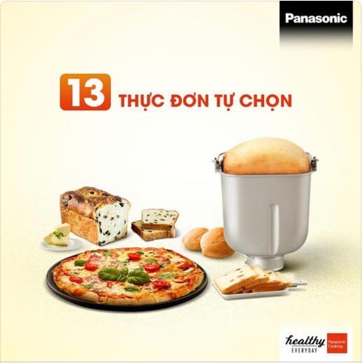 Máy làm bánh mỳ tự động Panasonic SD-P104WRA chính hãng bảo hành 12 tháng