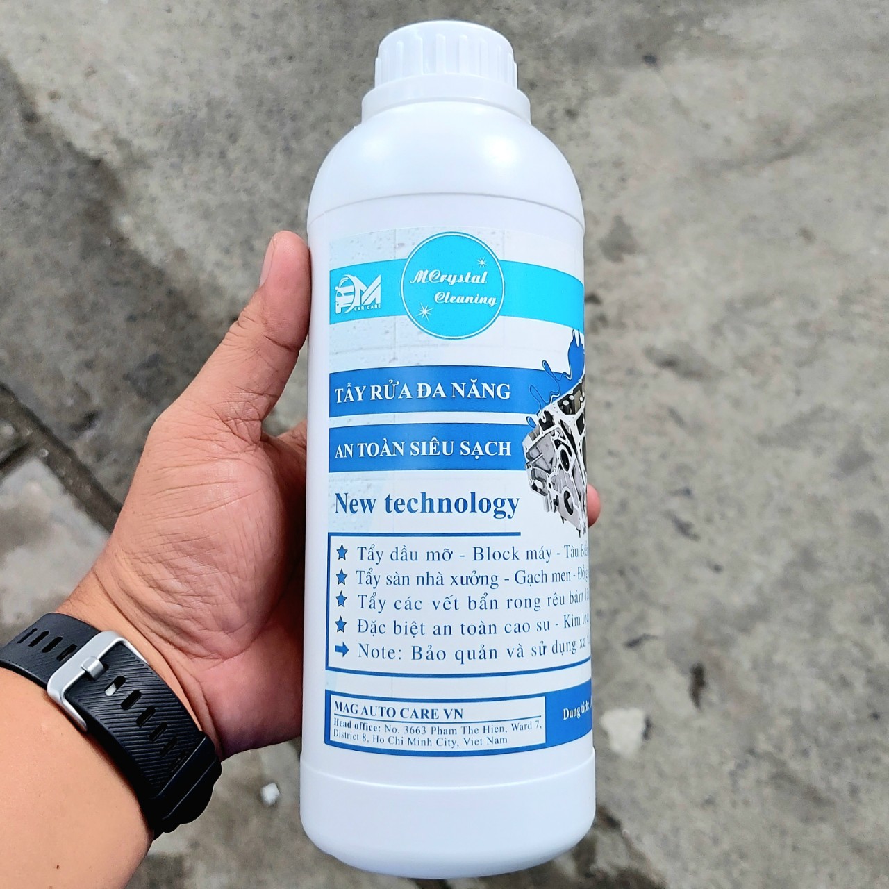Nước siêu tẩy rửa đa năng an toàn siêu sạch và tiết kiệm mcrystal cleaning kl 1 lít
