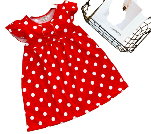 Set 2 đầm chất cotton mềm mịn thoáng mát đủ size cho bé gái 20 đến 40kg Đầm xinh bé gái đầm xòe Mix ngẫu nhiên