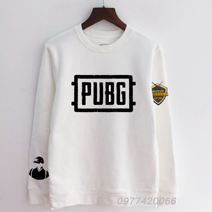 Áo thu đông PUBG, Áo sweater PUBG , áo thun dai tay game PUBG