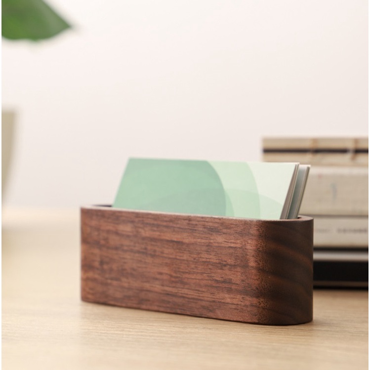 Hộp đựng danh thiếp cmart home, hộp name card bằng gỗ - name card case storage box
