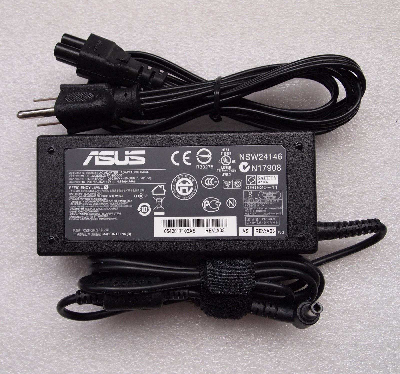 Sạc cho laptop asus 19v 3.42a