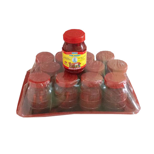 Chao đỏ Kim Thành lốc 12 hũ - chao đỏ dùng để ướp thịt, giò heo, vịt nấu chao chấm gia vị dùng cả chay và mặn