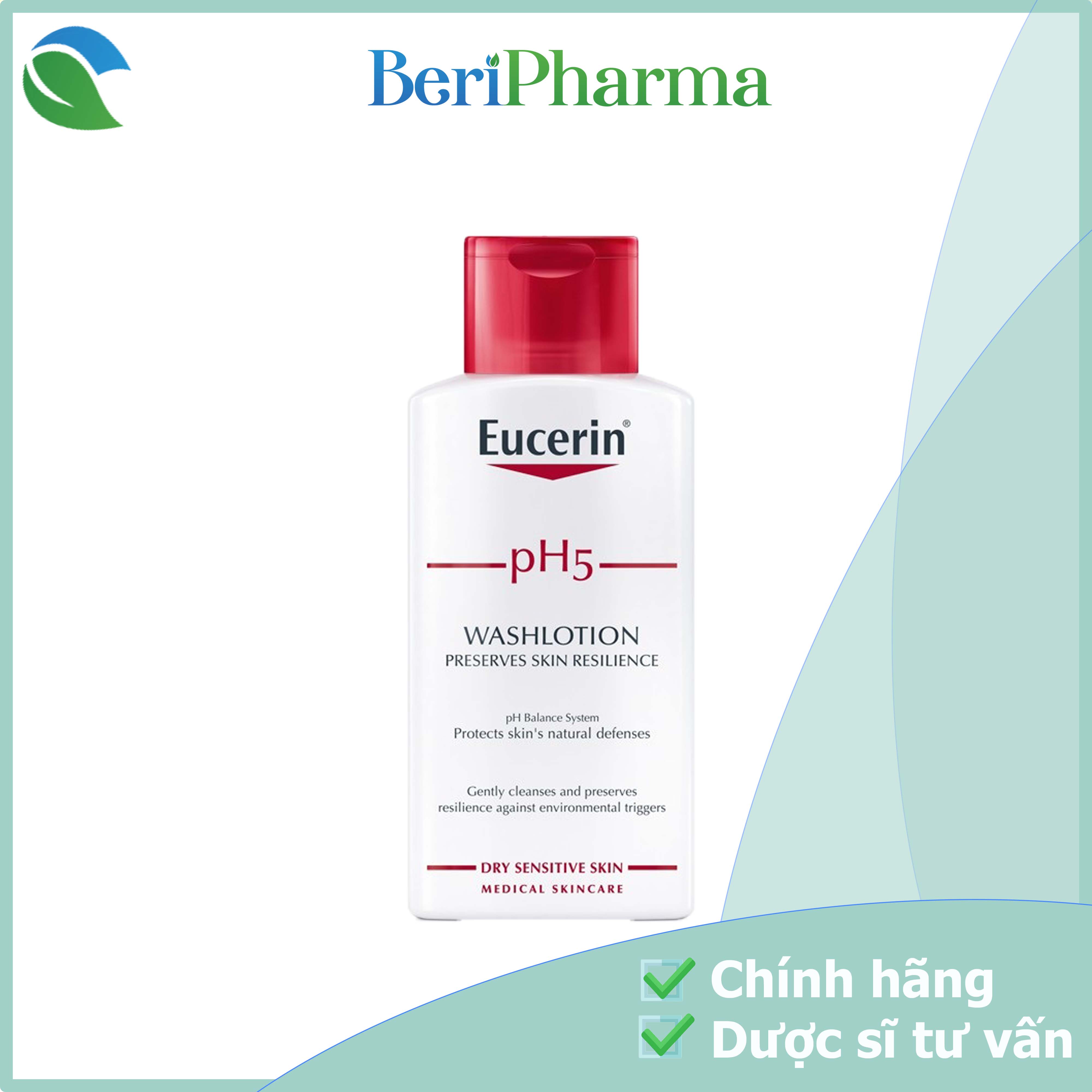 Eucerin Sữa Tắm Cho Da Nhạy Cảm pH5 Washlotion 200ml