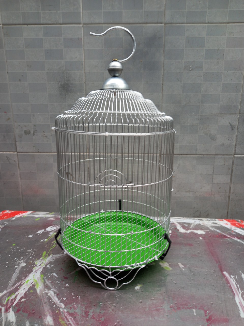Lồng tròn nuôi chim sâu , bẩy mào , óc mít. ( tròn  25 cao 33 cm )