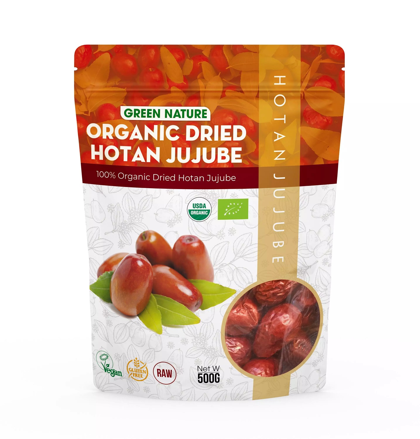 Táo đỏ hữu cơ Green Nature Organic Jujube fruit 500g