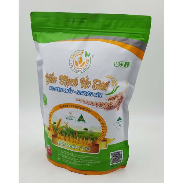 1kg yến mạch úc tươi nguyên chất