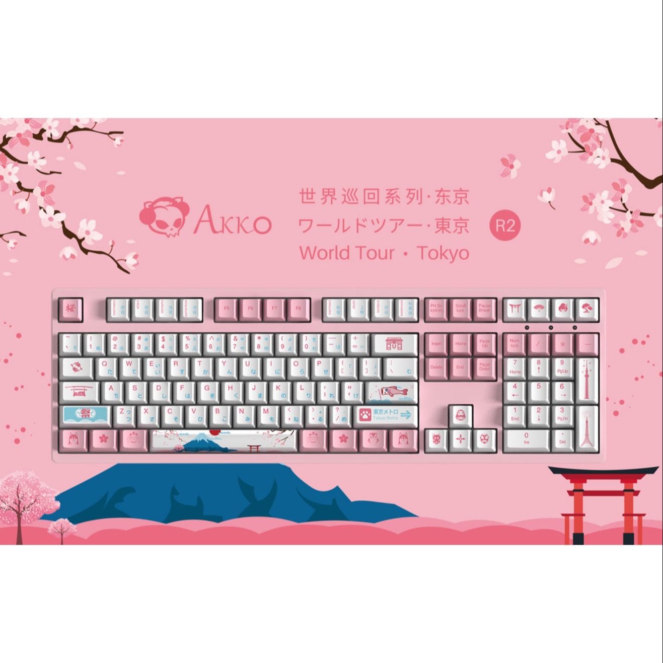 Bàn phím cơ akko 3108 – world tour tokyo r2
