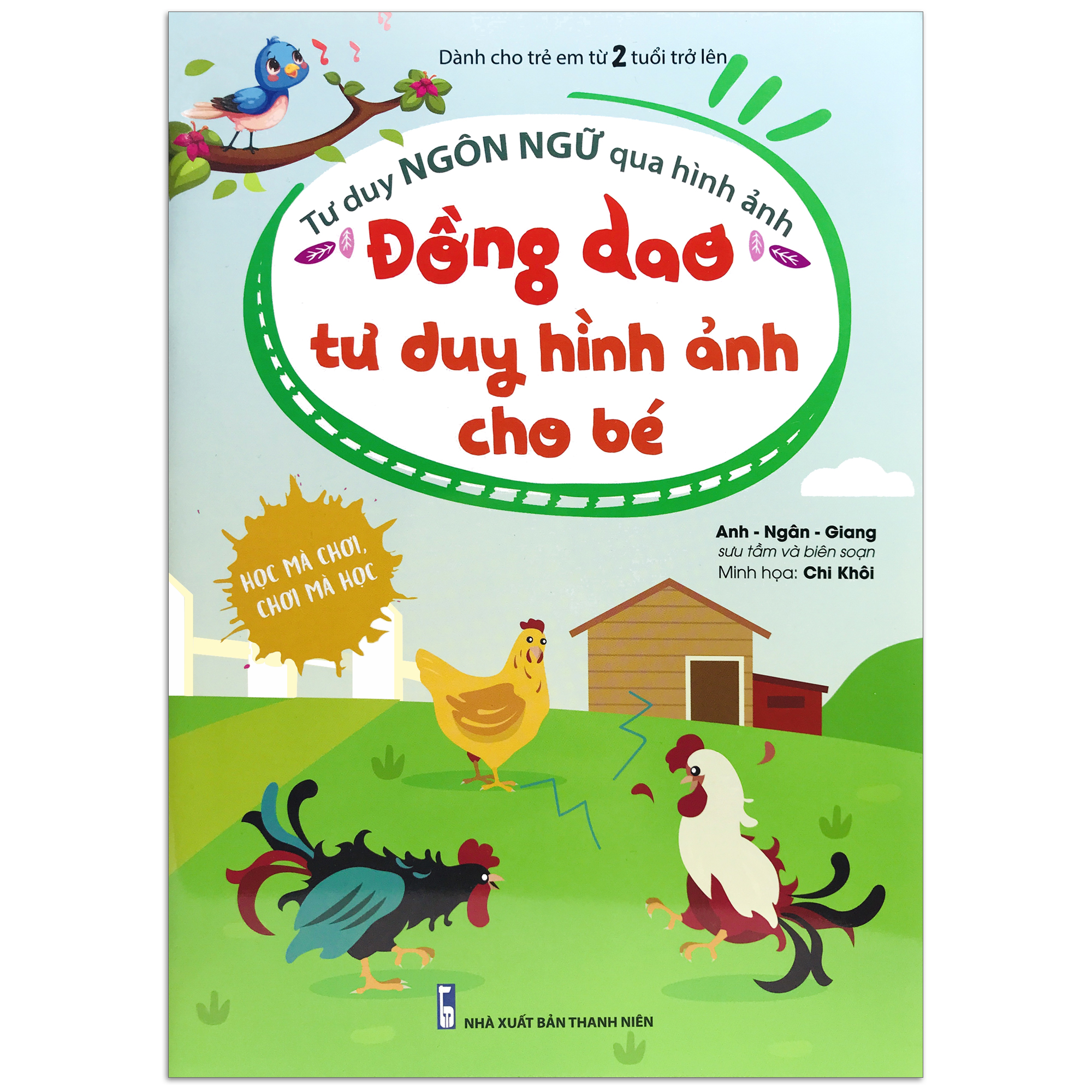 Sách - Tư duy ngôn ngữ qua hình ảnh - Đồng dao tư duy hình ảnh cho bé - Dành cho trẻ em từ 2 tuổi trở lên