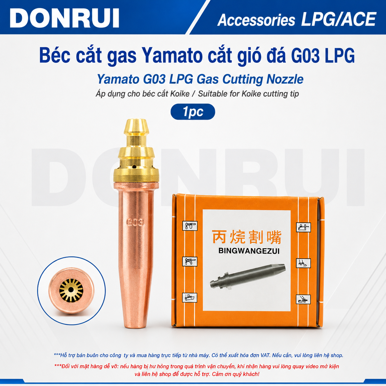 Gas Cutting Torch (Lpg/Ace) for Cutting Torches No. 00 0 1 2 3 Gas Cutting Torch 106Hc G03 (Yamato, Tanaka, Koike Masate ..) Giá 45,000 Đồng*Miễn phí vận chuyển