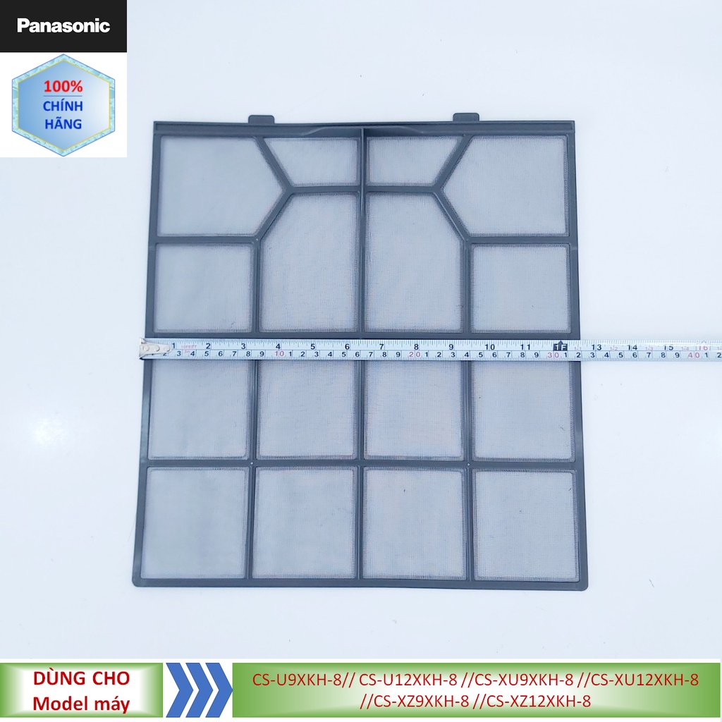 Phụ kiện lưới lọc điều hòa panasonic model cs-u9xkh-8//cs-u12xkh-8//cs-xu9xkh-8//cs-xu12xkh-8//cs-xz9xkh-8//cs-xz12xkh-8
