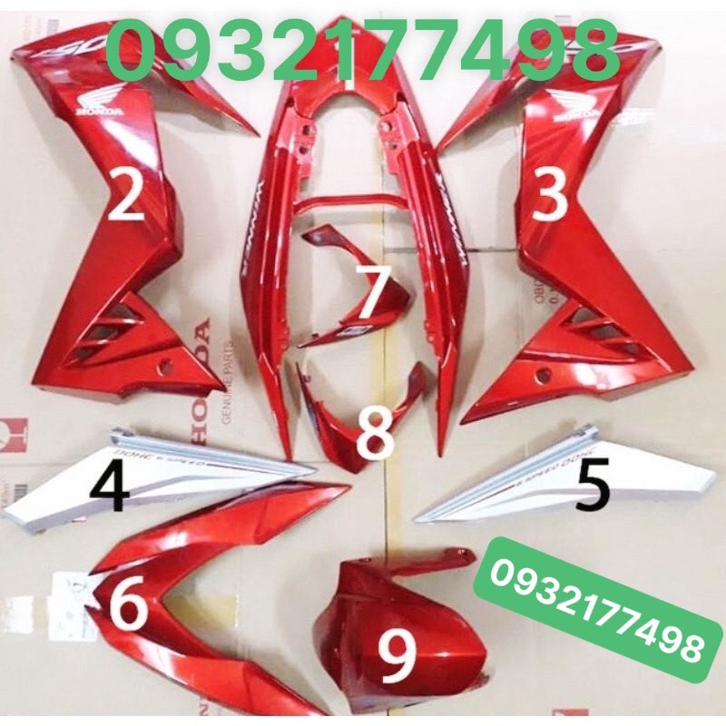 Dàn áo winner v1 đỏ cherry 2016 zin hãng