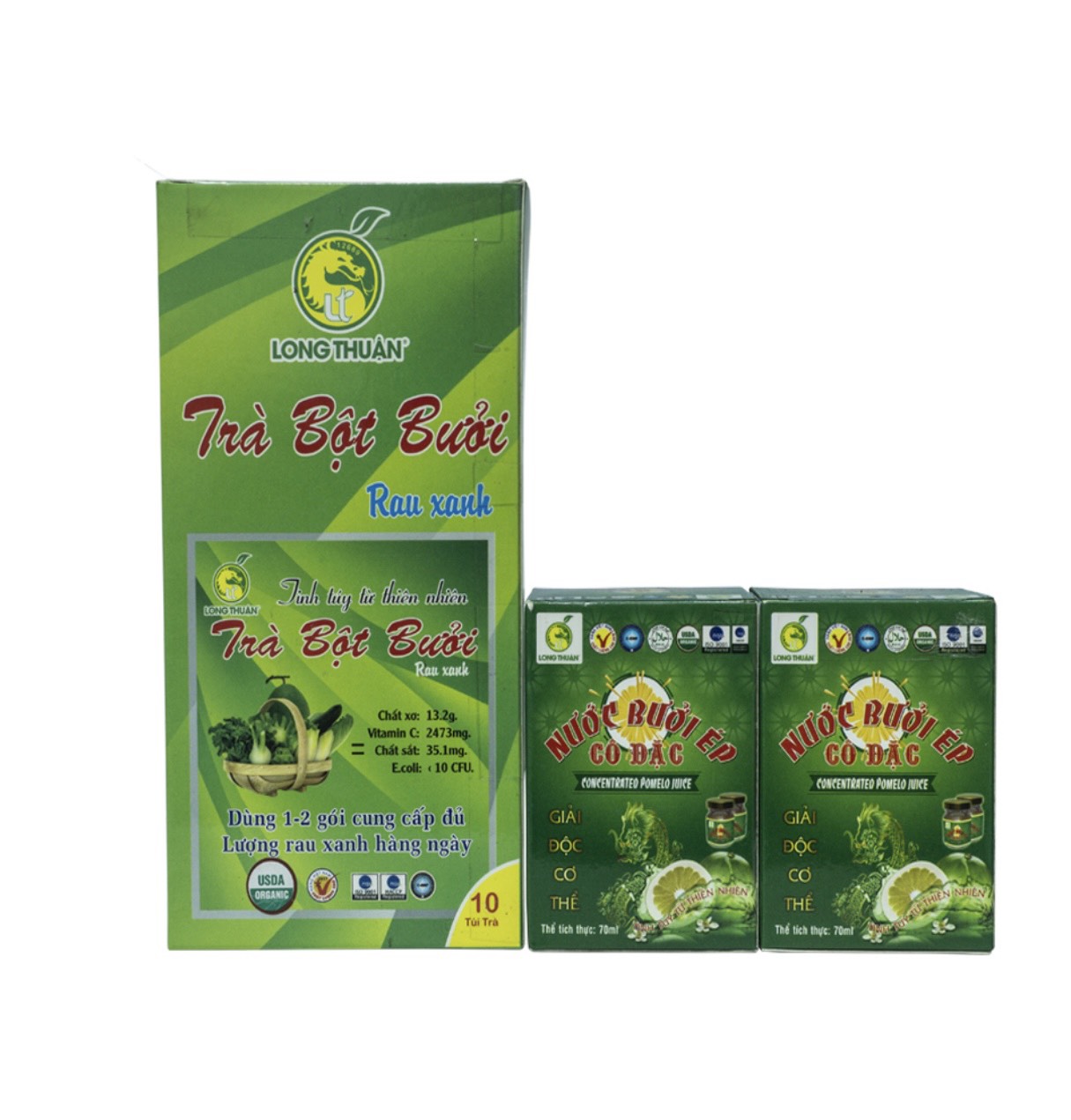 Combo giảm cân nước bưởi ép cô đặc và trà bột bưởi long thuận
