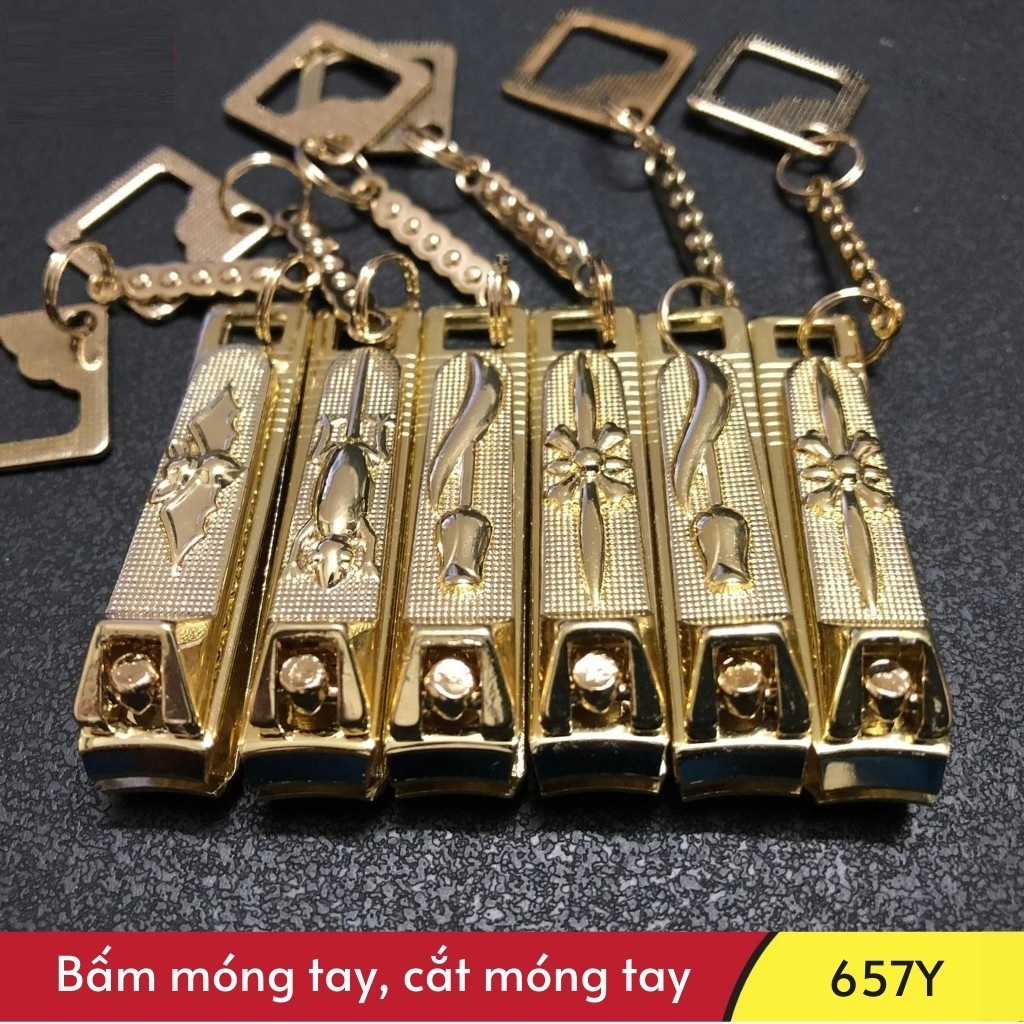 (giá sỉ) Hộp 12 bấm móng tay Rimei màu vàng nhỏ cao cấp siêu bén siêu bền, cắt móng tay Rimei siêu bén siêu bền