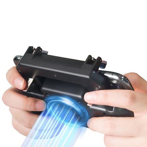 [HCM]Tay cầm chơi game điện thoại Liên Quân PUBG ROS siêu đỉnh  Gamepad SR 2019 tích hợp quạt tản nhiệt nút hỗ trợ và pin sạc