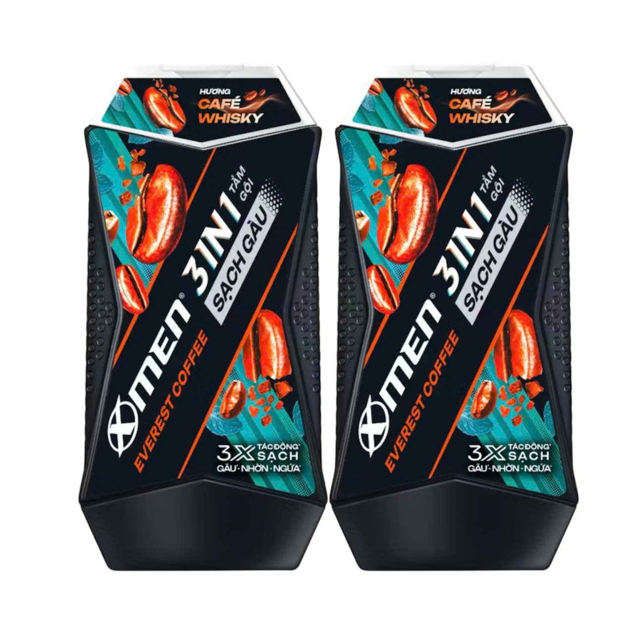 [Hàng tặng không bán] Combo 2 Tắm Gội Sạch Gàu 3in1 Xmen Everest Coffee 150g