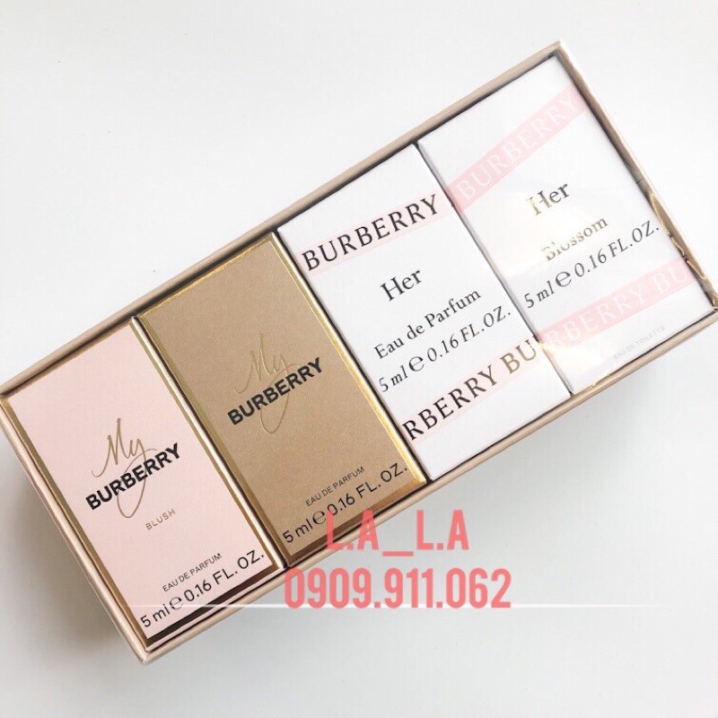 [HCM]Bộ Nước Hoa Nữ Mini - Gift Set Burberry 4 chai