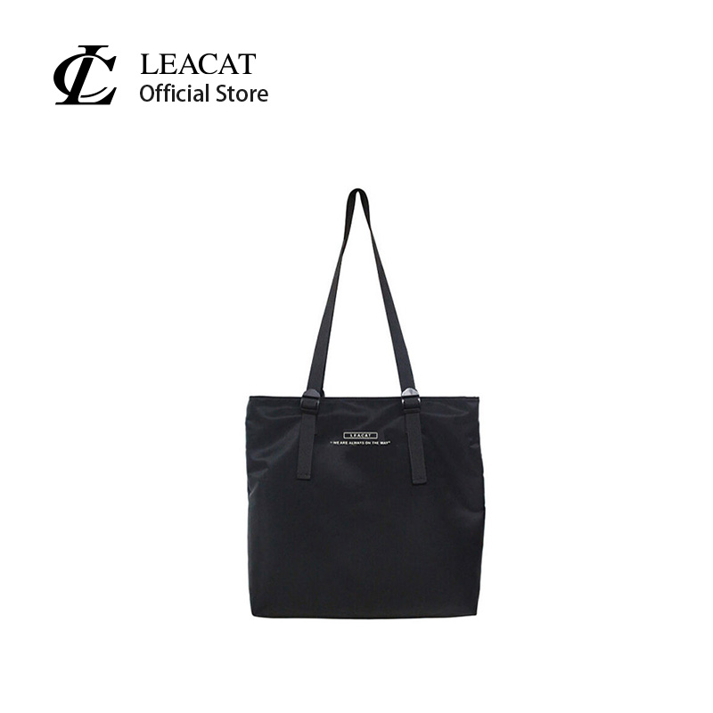 Leacat Tote Bag Nylon Waterproof fashion Korean Hip hop street bag Shoulder Bag Large Capacity Sling Bag Crossbody Bag for women men