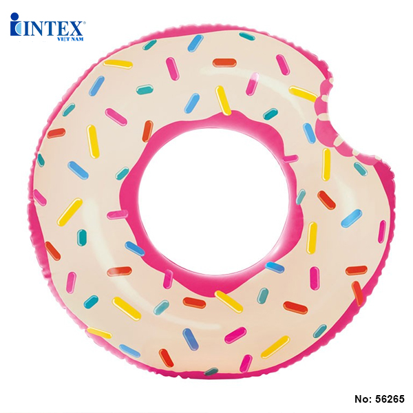 Phao bơi donut khổng lồ mẫu mới intex 56265 - phao bơi cho bé, phao bơi trẻ em, người lớn