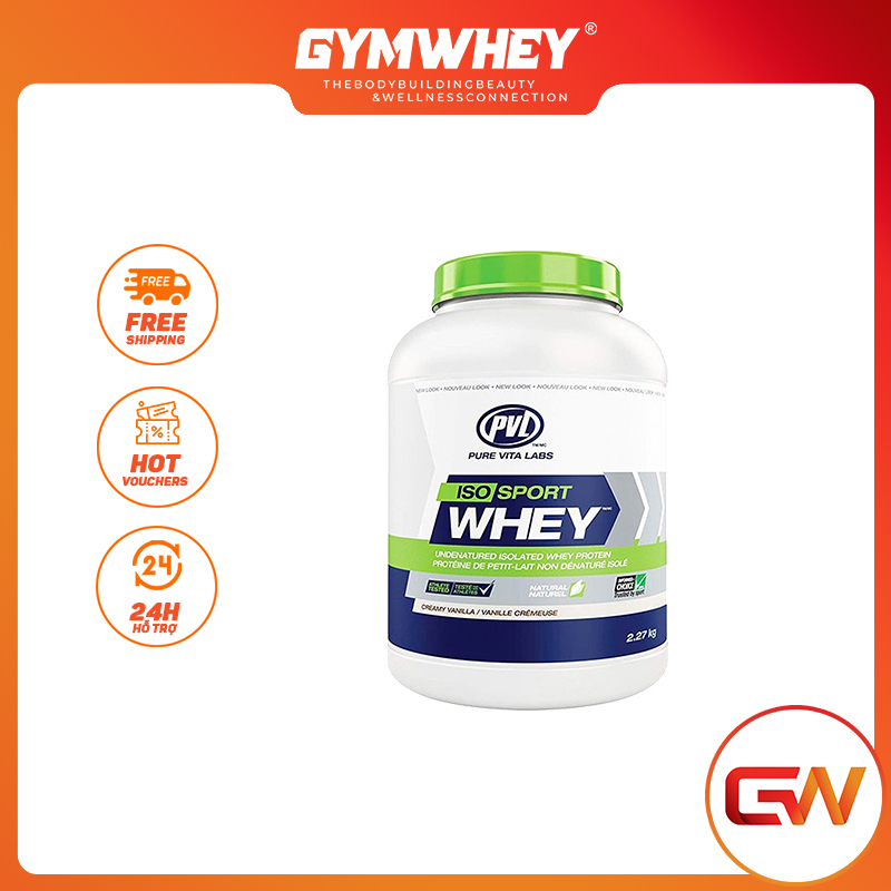 Pvl iso sport whey thực phẩm bổ sung thúc đẩy phát triển cơ nạc 5lbs