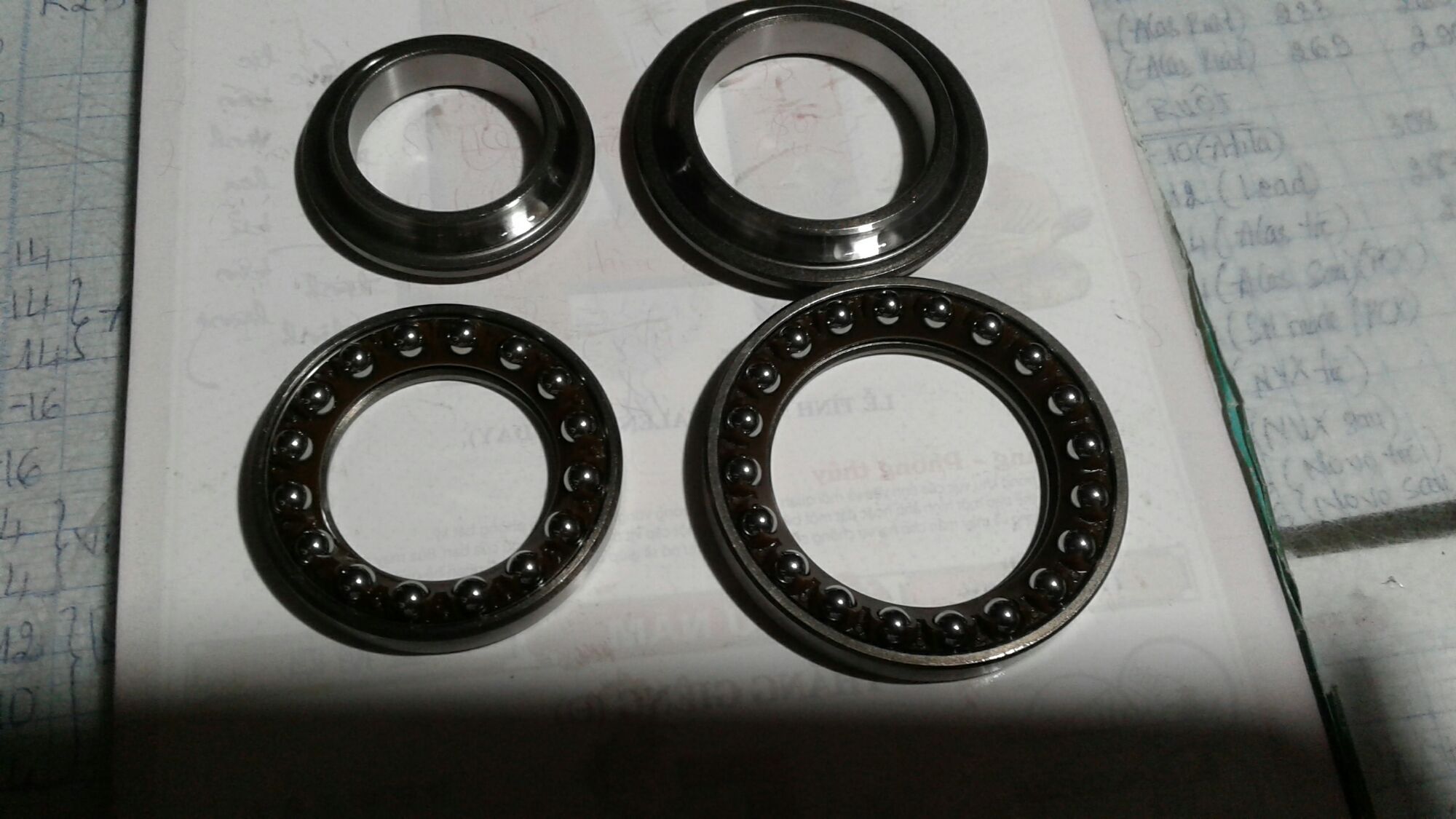 Bộ chén cổ xe dream, wave, anpha, rs hiệu rex thailan.