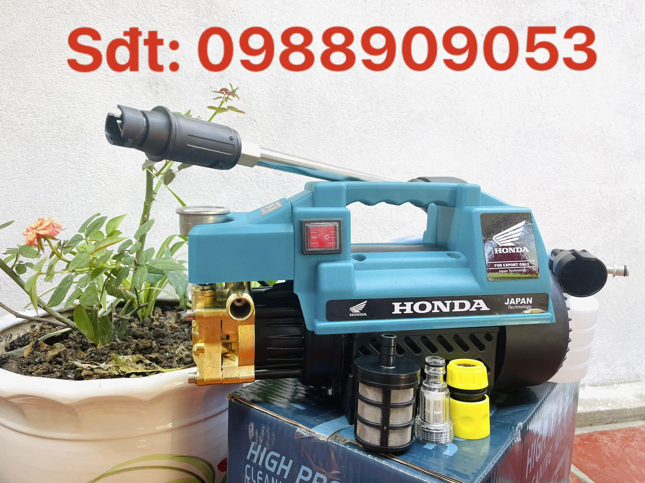 MÁY RỬA XE HONDA  JAPAN 3500W,TẶNG KÈM BÌNH TẠO BỌT