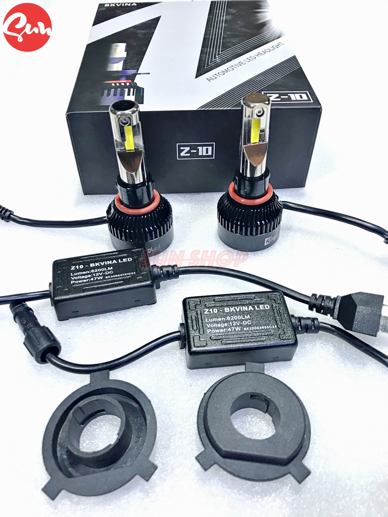 LED CHÂN H4 Z10 CHÍNH HÃNG KingLed BẢO HÀNH 1 ĐỔI 1 TRONG 12 THÁNG, CÓ TRẮNG - PHA TRẮNG, ĐƯỜNG CẮT ĐẸP