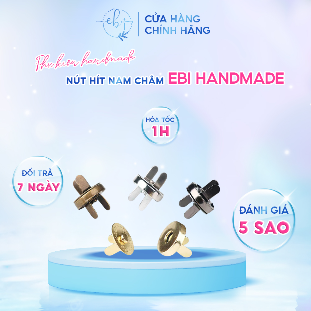 Nút hít, nút gài nam châm size 14mm & 18mm phụ kiện làm túi ví balo thời trang - eb84