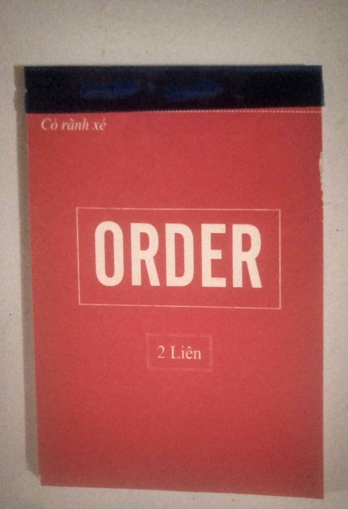 Combo 10 quyển order a6 2 liên - 100 tờ/ quyển