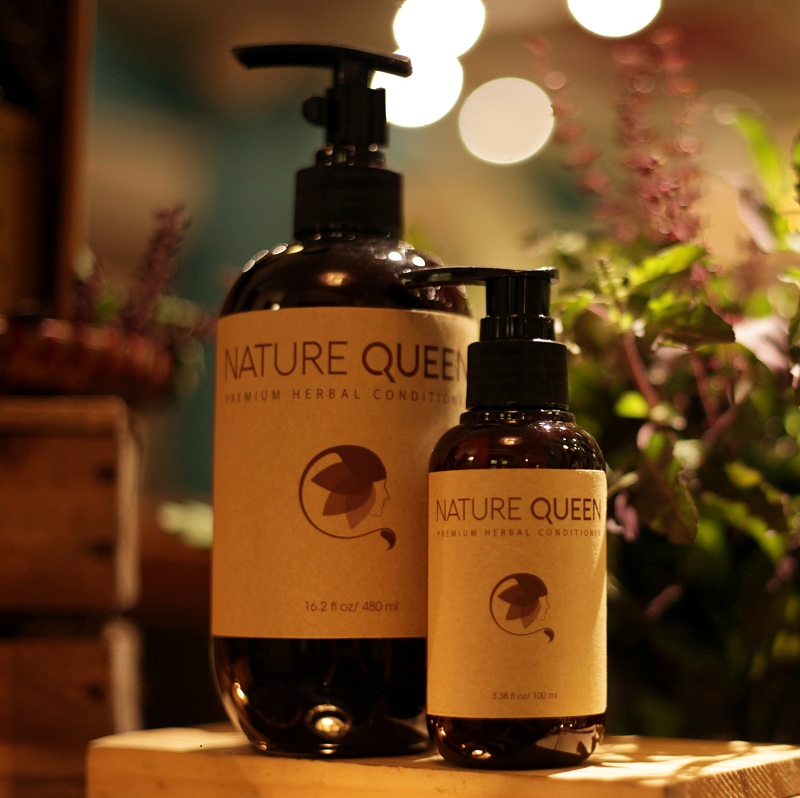 Nature Queen - Dầu xả thảo dược không hoá chất chống rụng tóc 480ml