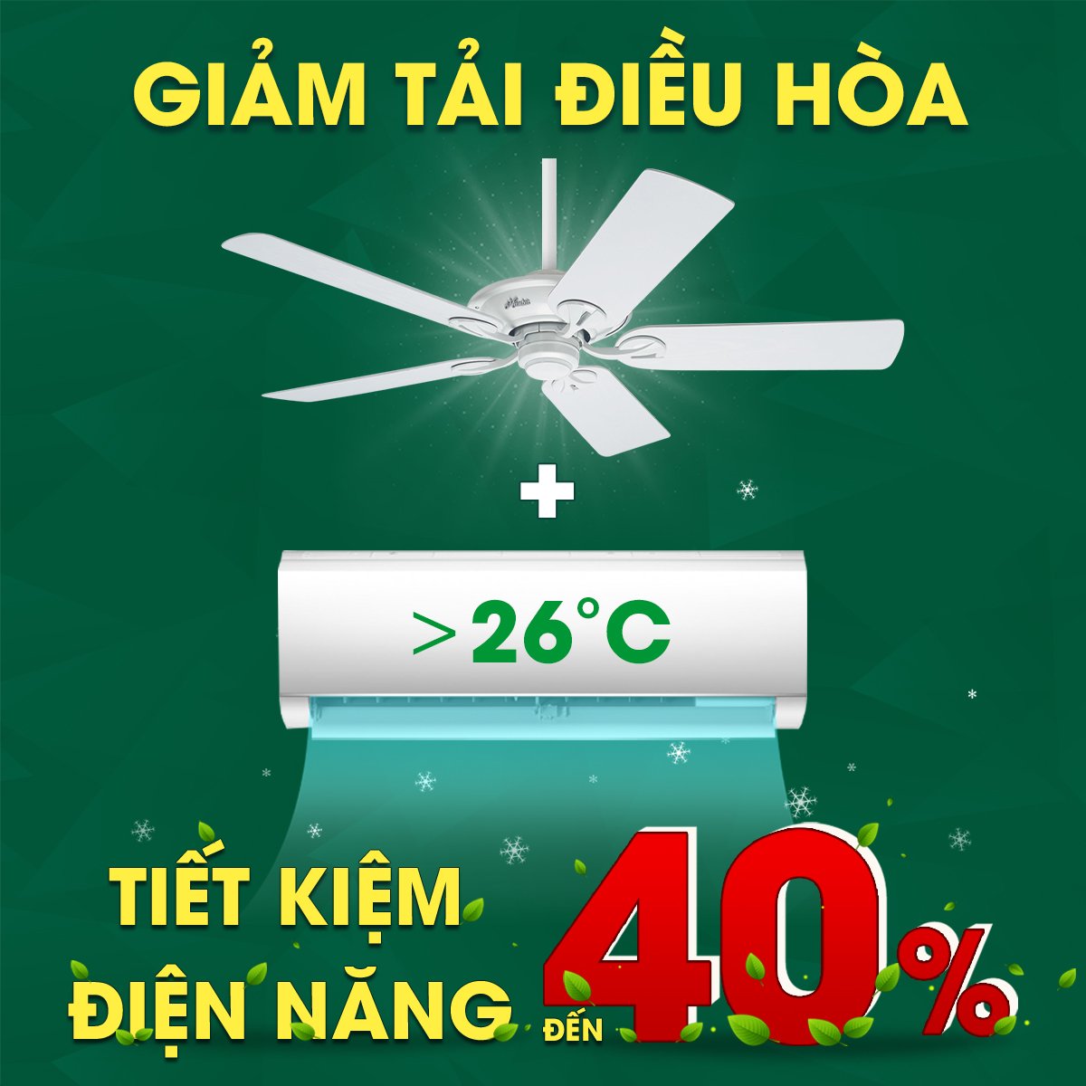 Quạt trần hunter maribel 50555, 50557