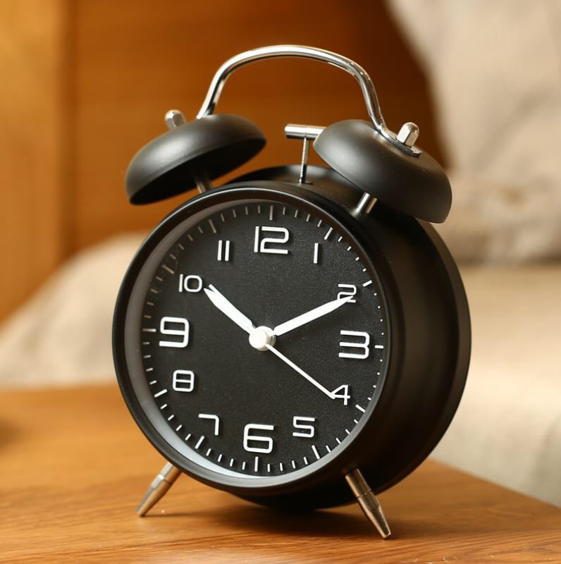 Đồng hồ báo thức để bàn chuông to, phong cách cổ điển