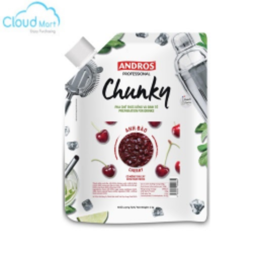 Mứt Andros Chunky Anh Đào 1Kg - Nguyên liệu pha chế Cloudmart