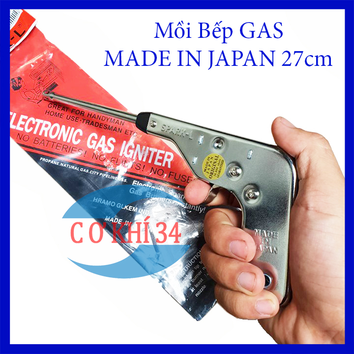 Mồi bếp gas - súng đánh tia lửa mồi bếp ga made in janpan spark-l inox dài 27cm