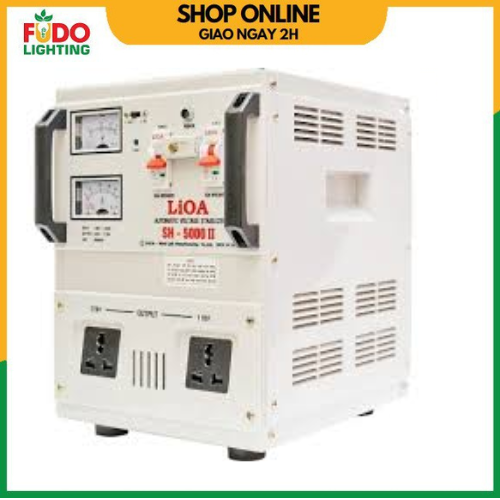 Ổn áp 1 pha lioa sh-5000 ii new2020 dây đồng 100% bảo hành 12 tháng hàng chính hãng