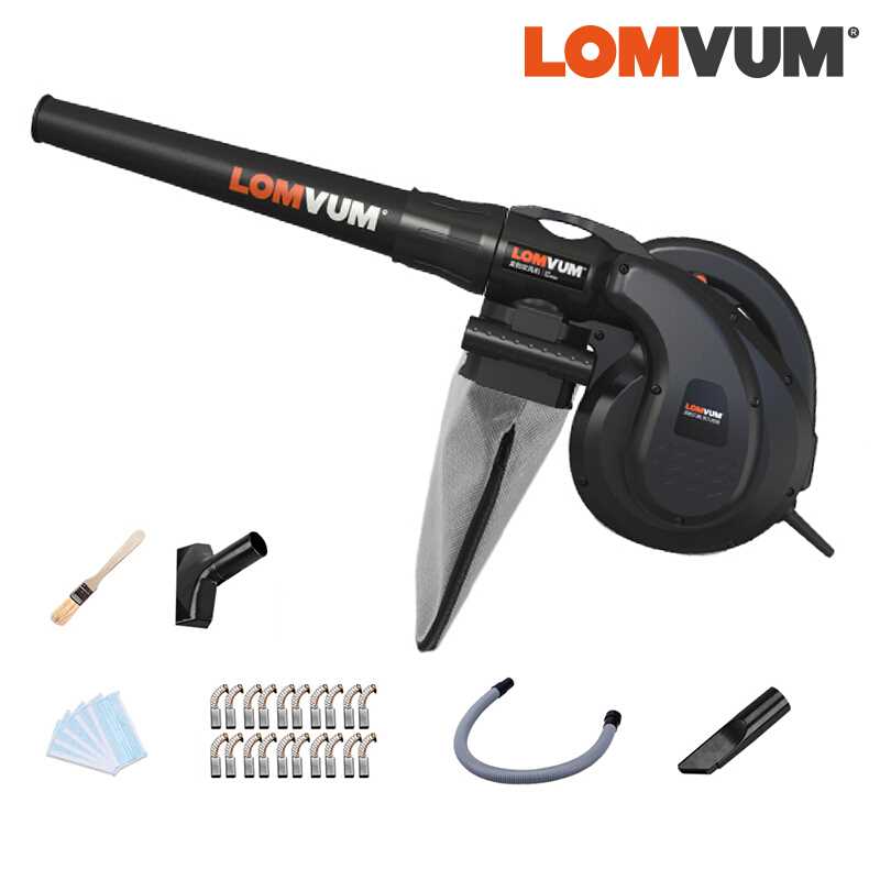 Máy hút, thổi bụi cầm tay 2 chiều vonlum 1860w, có chổi than đi kèm - hàng nhập khẩu