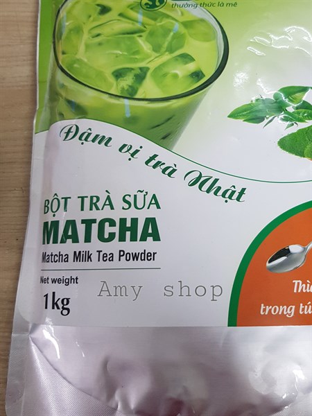 Bột pha trà sữa bkb vị trà xanh lẻ 100g