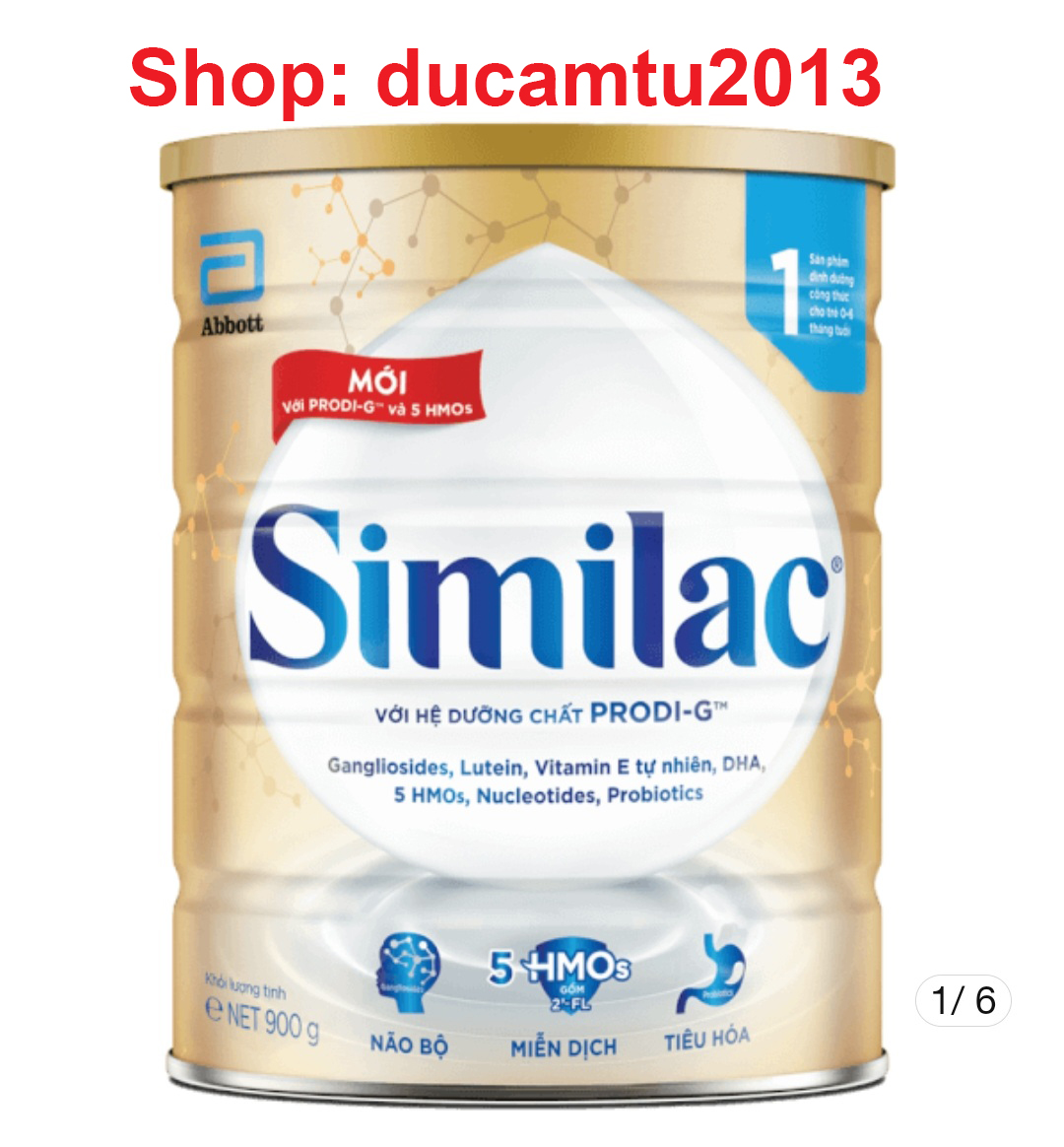 Sữa bột similac newborn iq plus hmo 1 900g hsd 11-2024