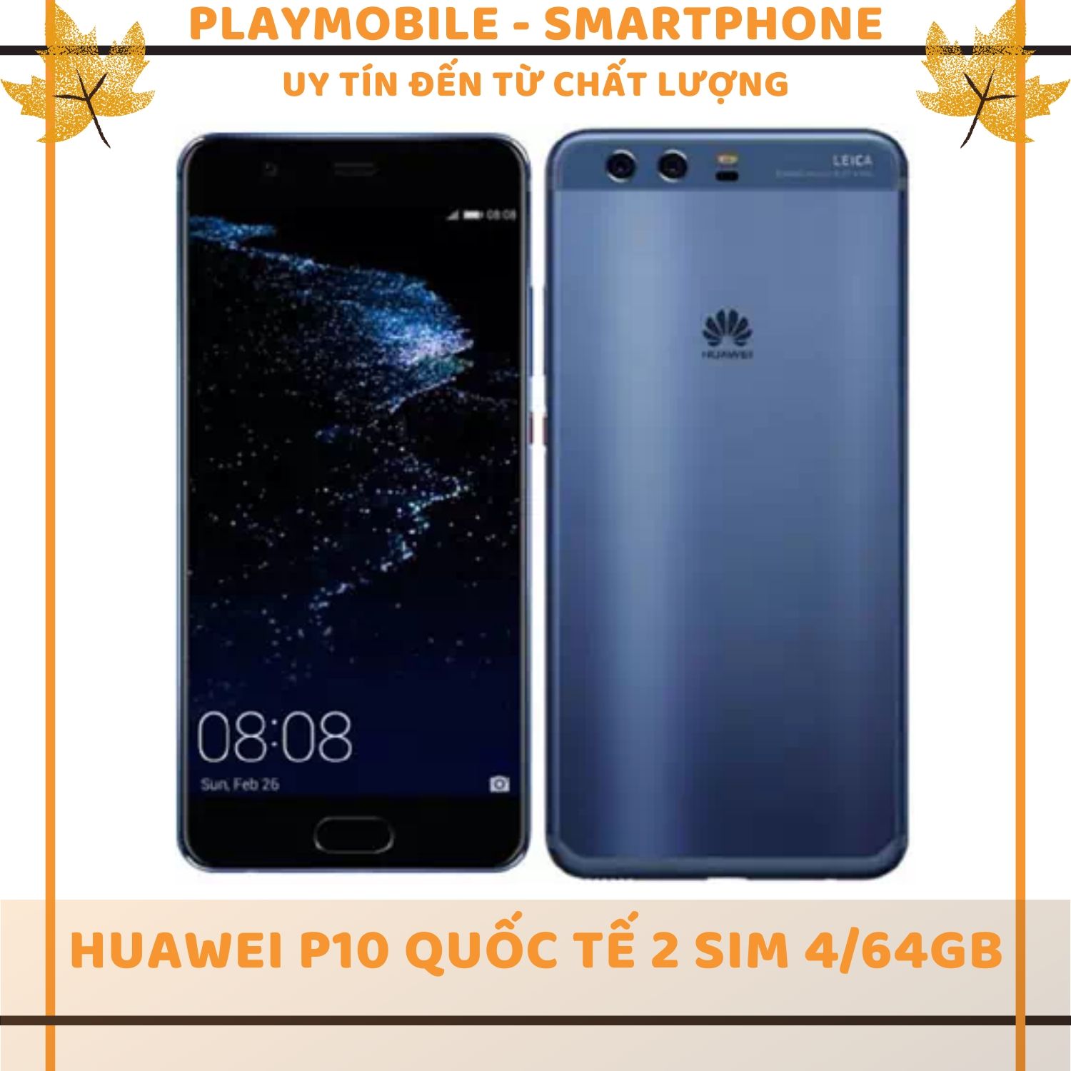 Điện thoại huawei p10 quốc tế 2 sim 4/64gb || mua hàng tại playmobile