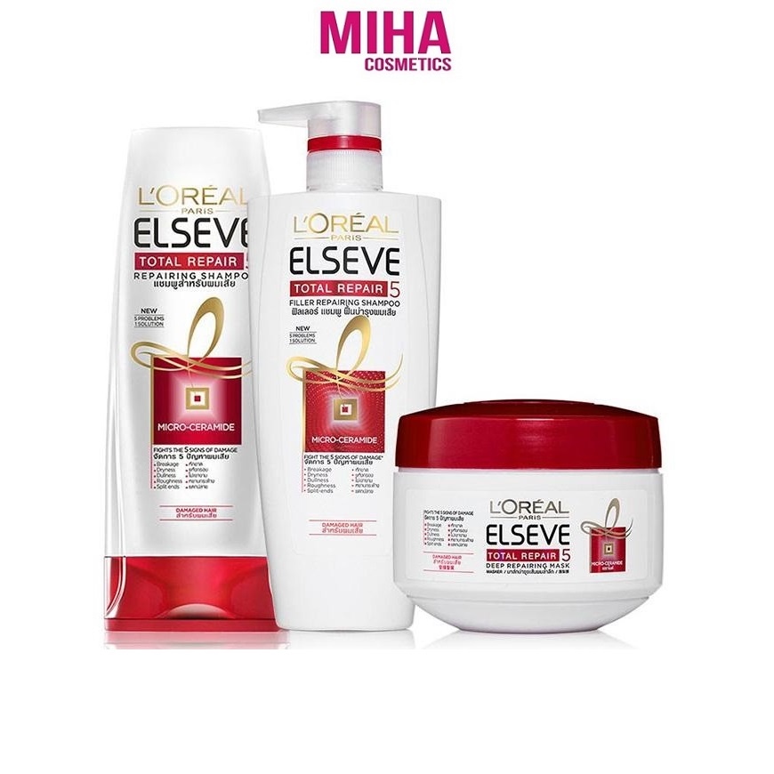 ▪ dầu gội - xả - ủ phục hồi tóc loreal total repair