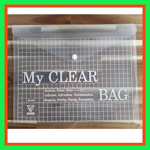 Bìa nút a4/f4 my clear- bìa sơ mi l1-bìa nhựa đựng hồ sơ