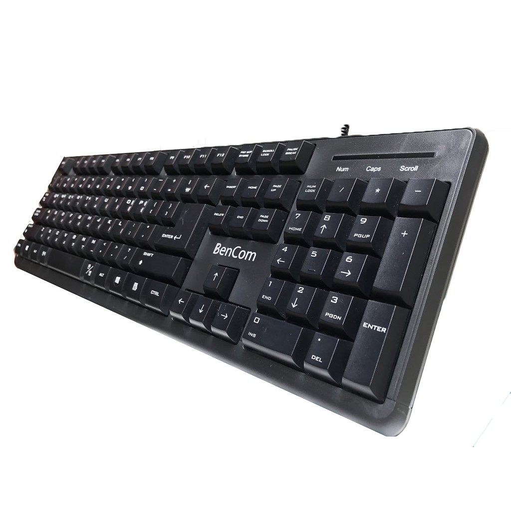 Bàn phím tiếng hàn quốc có dây BenCom R888 - Cổng USB - Hàng chính hãng