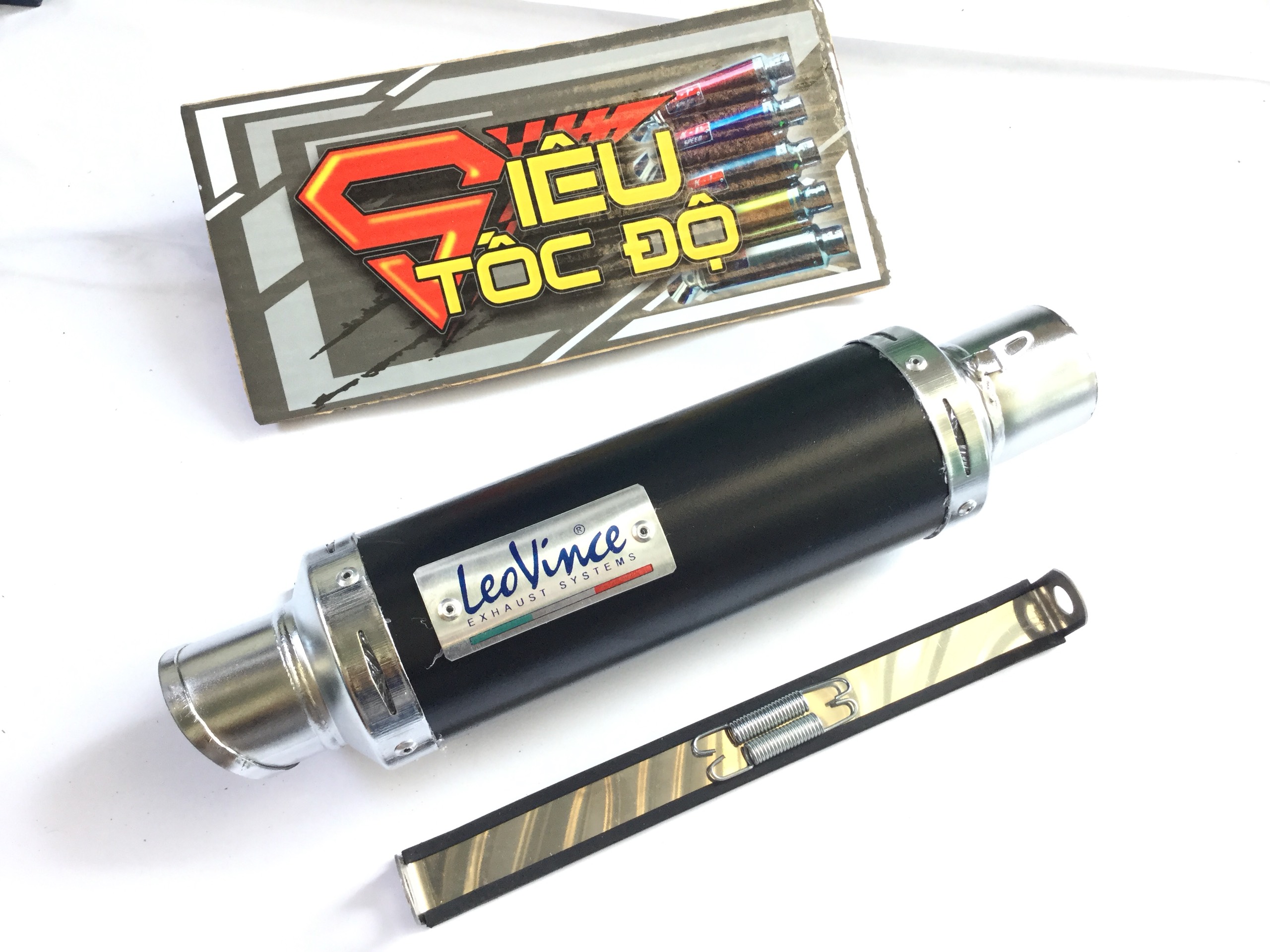 Pô leovince đen full pass treo lò xo - Mã giá lon không bao gôm cổ..........