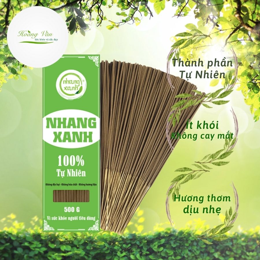 Nhang Xanh Trầm Hương Phổ Thông - Nhang sạch tự nhiên an toàn sức khỏe