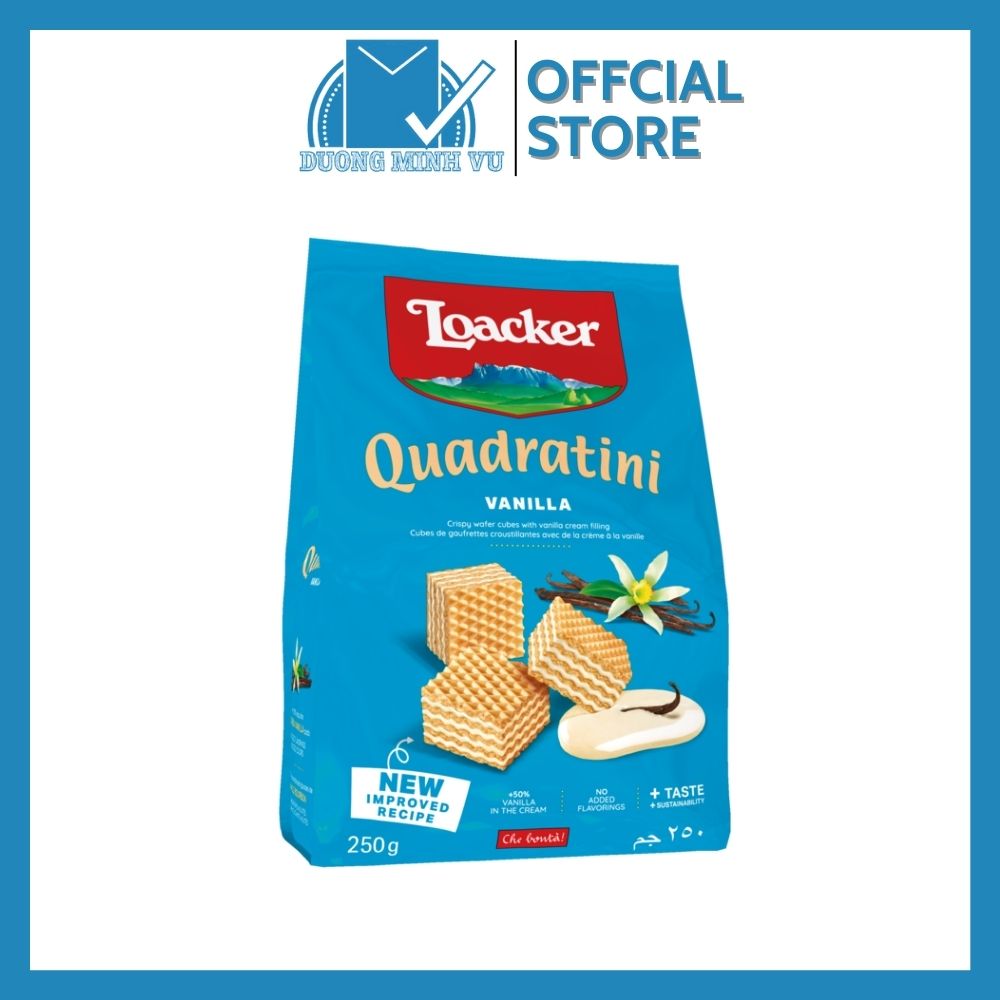 Bánh Xốp Quadratini Vani Loacker 250g
