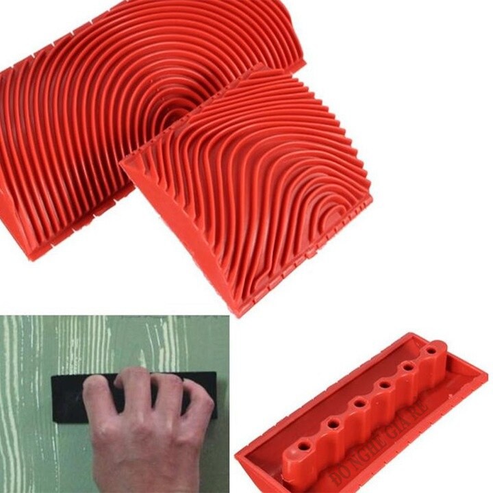 Dụng cụ sơn vân gỗ cọ tạo vân gỗ cọ lăn sơn giả gỗ đẹp