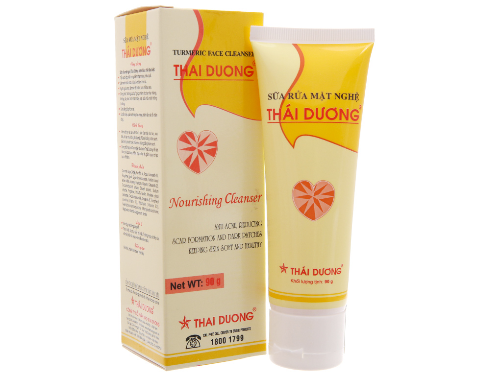 Sữa Rửa Mặt Nghệ Ngừa Mụn Cám Thái Dương 90ml